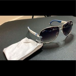 Cute white and blue sunglasses